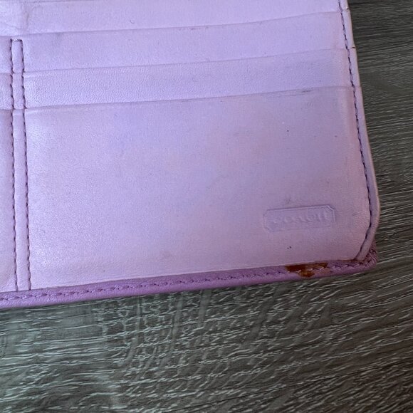 Coach Soho Coach Pink and Brown Clutch with Signature Monogram Wallet - Picture 4 of 6